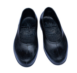 Black rubber farmer shoes