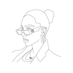 girl with glasses