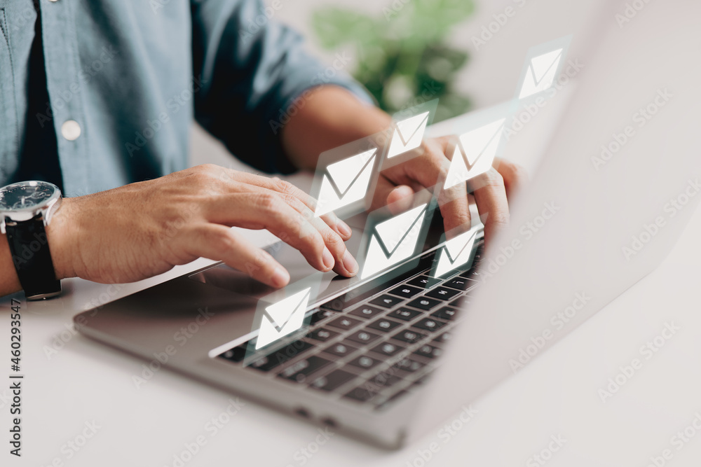 Poster the concept of email marketing is when a corporation sends out many e-mails or digital newsletters t