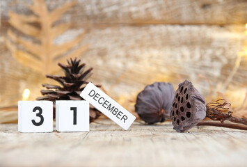 new year's eve 31 december concept for background