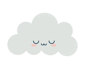 cute gray cloud