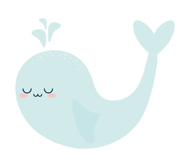 Obraz premium baby whale design