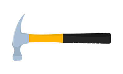 Colorful cartoon claw hammer.
