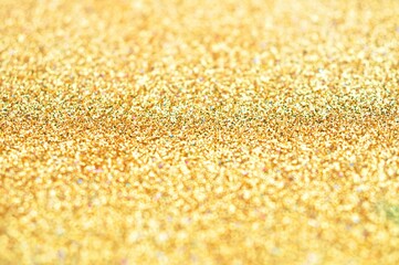 Silver and gold glitter abstract on blur bokeh background.