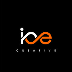 IOE Letter Initial Logo Design Template Vector Illustration