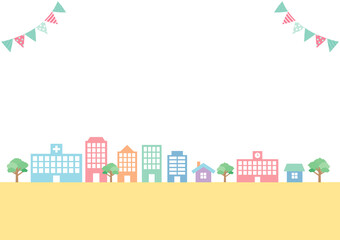 街並みのイラスト