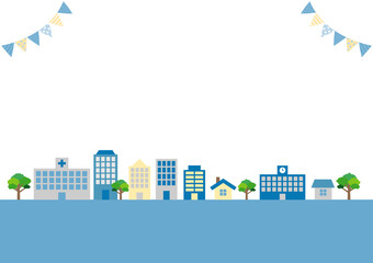 街並みのイラスト