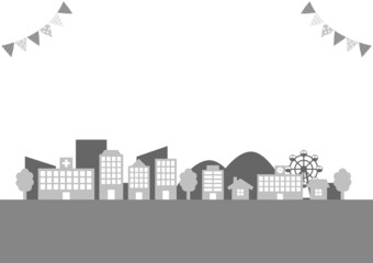 街並みのイラスト