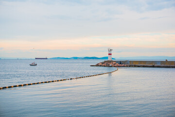 Landscape Istanbul city views, concept of vacation in Turkey. New places for trip. Ideas for journey