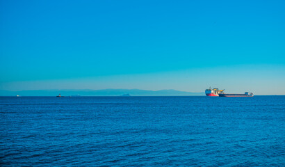 Naklejka premium Landscape Istanbul city views, concept of vacation in Turkey. New places for trip. Ideas for journey