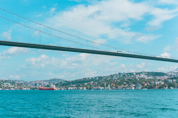 Landscape Istanbul city views, concept of vacation in Turkey. New places for trip. Ideas for journey