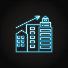 Neon urban proliferation icon in line style