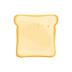 Sliced toast bread isolated on white