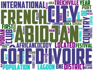 abidjan typography, wordcloud, wordart, abidjan,travel,cityscape,africa,ivory