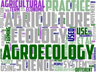 agroecology typography, wordcloud, wordart, nature,agriculture,agroecology,farm,natural