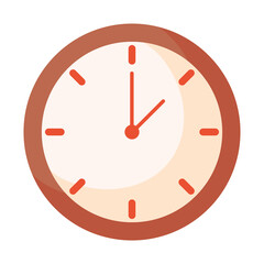 red clock design