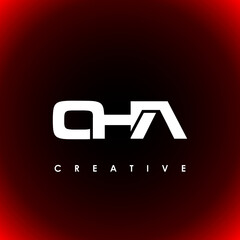 OHA Letter Initial Logo Design Template Vector Illustration