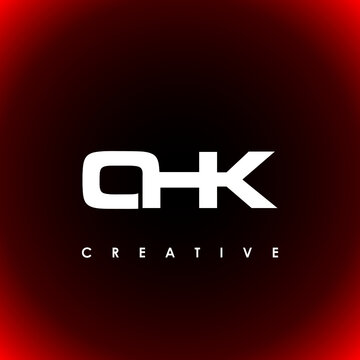 OHK Letter Initial Logo Design Template Vector Illustration