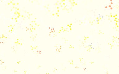 Light Red, Yellow vector backdrop with artificial intelligence data.