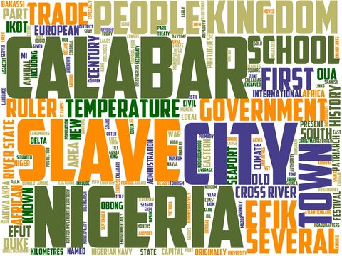 Calabar Typography, Wordcloud, Wordart, Calabar,flat,drawing,line,nigeria