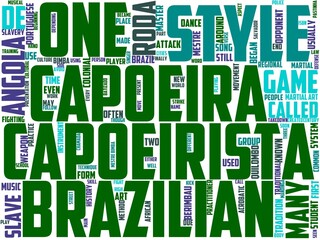 capoeira typography, wordcloud, wordart, capoeira,brazilian,martial,brazil,sport