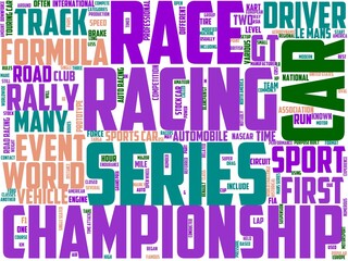 car racing typography, wordcloud, wordart, speed,race,car,drive,auto