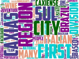 caxias do sul typography, wordcloud, wordart, brazil,hand,caxias,travel,sketch