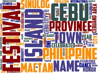 cebu typography, wordcloud, wordart, cebu,travel,philippines,water,tourism