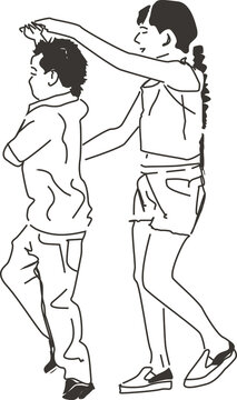 Ni&ntilde;os bailando