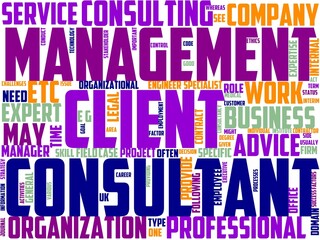 consultant typography, wordart, wordcloud, business,strategy,teamwork,office