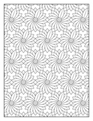 Geometric pattern pages for coloring book