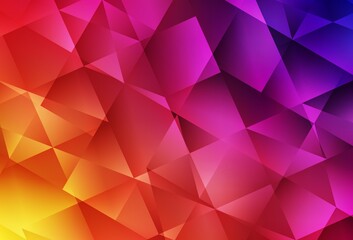 Light Pink, Yellow vector polygonal template.