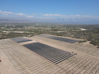 Solar farm under construction
