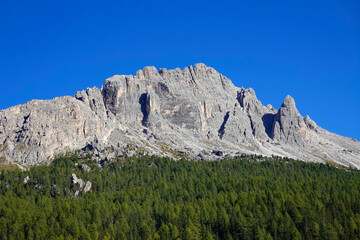 Summer landscape of Cadini of Misurina in the Dolomites of Sesto, (Cadore), Italy, Europe