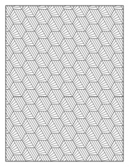 Geometric pattern pages for coloring book