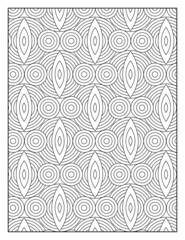 Geometric pattern pages for coloring book