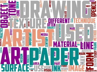 drawing typography, wordart, wordcloud, drawing,illustration,sketch,isolated