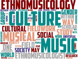 ethnomusicology typography, wordart, wordcloud, ethnomusicology,music,instrument,traditional