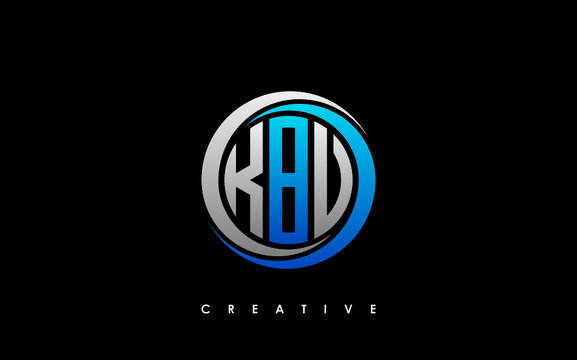 KBV Letter Initial Logo Design Template Vector Illustration