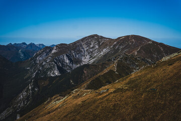 Fototapeta premium Sunny autumn day in the mountains - Tatra Mountains
