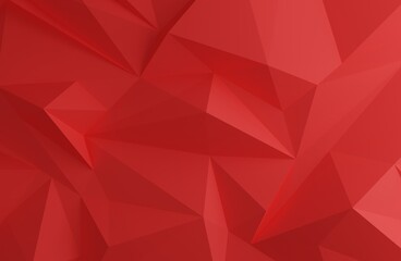 Naklejka premium 3d rendering lowpoly background. Abstract red low poly background