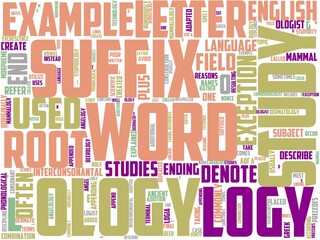 hylology typography, wordart, wordcloud, illustration,biology,science,education