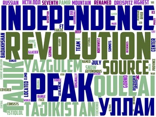 independence peak typography, wordart, wordcloud, independence,peak,patriotic,flag