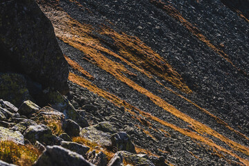 Sunny autumn day in the mountains - Tatra Mountains