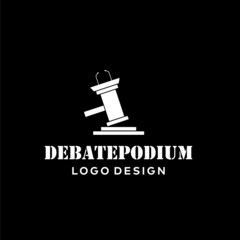 Clean and unique logo about law hammer and ladder.
EPS 10, Vector.