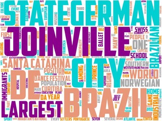 joinville typography, wordart, wordcloud, travel,architecture,joinville,building