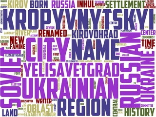 kirovohrad typography, wordart, wordcloud, ukraine,travel,kirovohrad,background