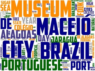 maceio typography, wordcloud, wordart, maceio,beach,travel,brazil