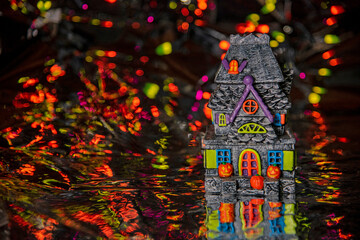 Haunted House (made of wax) in a sea of bokeh