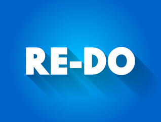 Re-Do text quote, concept background